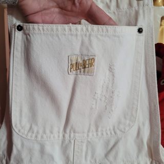 Peto vaquero Pull&Bear roto Talla XS blanco crudo