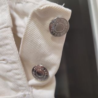 Peto vaquero Pull&Bear roto Talla XS blanco crudo