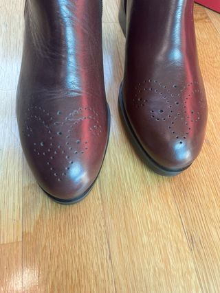 Botines de piel Wonders mujer marrones