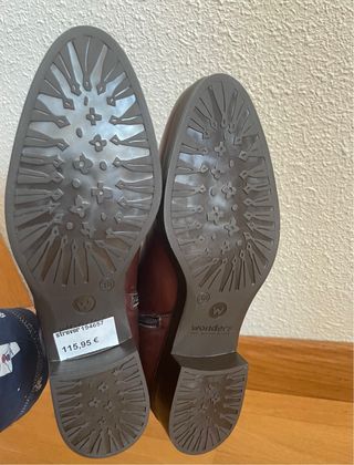 Botines de piel Wonders mujer marrones