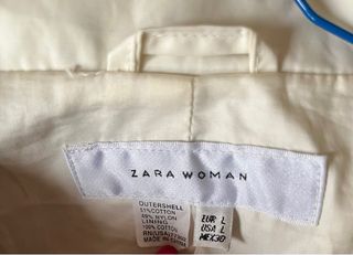 Chaqueta Zara Beige Mujer