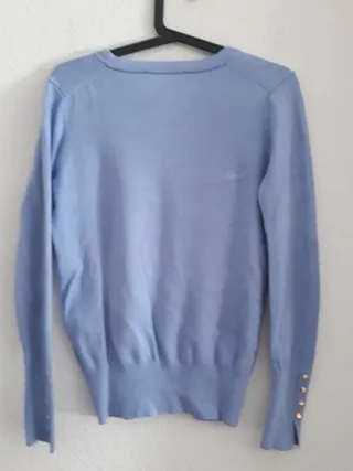 Jersey Zara azul con botones