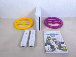 Consola Wii con accesorios y juego