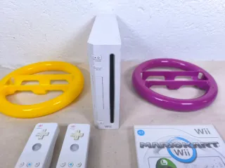 Consola Wii con accesorios y juego