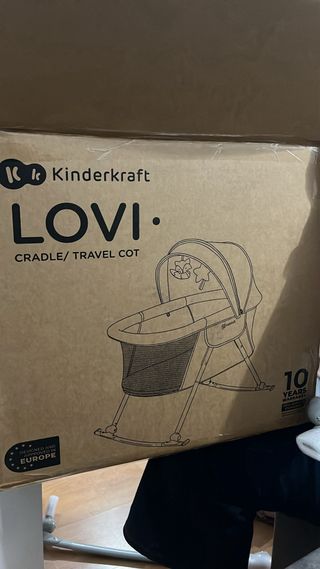 Minicuna Kinderkraft LOVI gris
