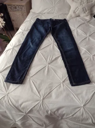 3 Jeans Zara Push Up Salsa Bolsillos Strass