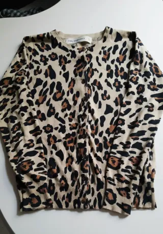 Chaqueta Zara Estampado Animal Talla M