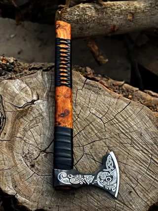 Hacha Vikinga Forjada a Mano