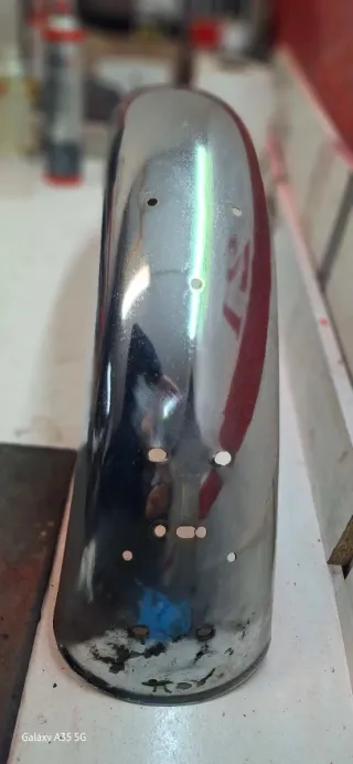 Juego de guardabarros de hierro cromado