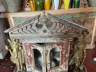 Altar Hindú Madera Antiguo