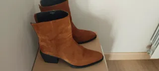 Botines ante marrón mujer