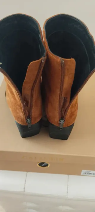 Botines ante marrón mujer