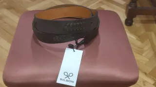 Cinturón Nuevo Piel Silbon Talla 105 Marrón
