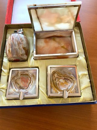 Set fumatori in onice