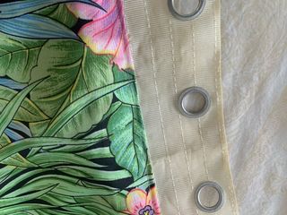 Cortina Estampado Vegetal Flores Tropicales