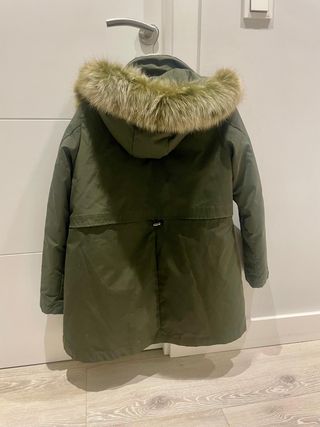 Plumífero Guxy verde relleno de pluma.