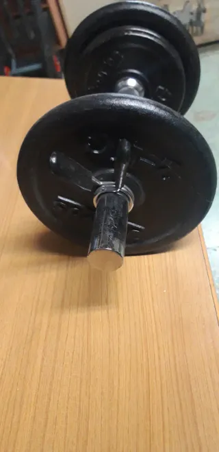 Mancuerna ajustable con discos