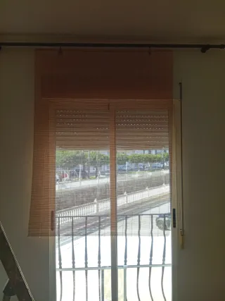 Estor de bambú para ventana,121 ancho,160cm alto..