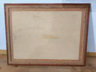 Cuadro Puzzle Dinosaurios con marco marrón