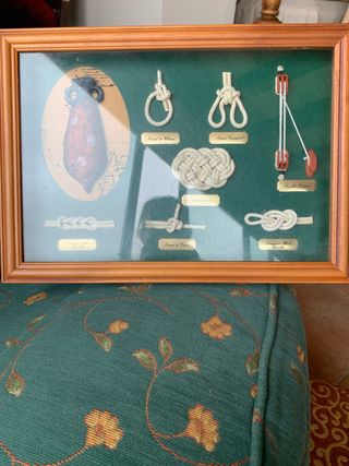 Cuadro Nudos Marinos Madera