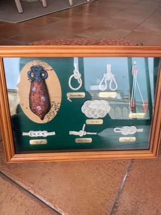 Cuadro Nudos Marinos Madera