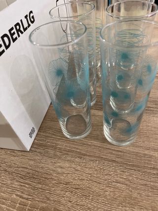 8 Vasos de Tubo Ikea + 3 de Regalo