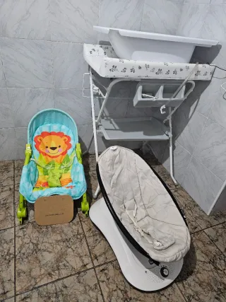 Bañera para bebé y hamaca