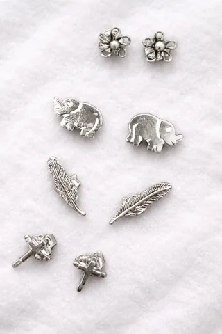 Conjunto de Joyas de Plata Hechas a Mano