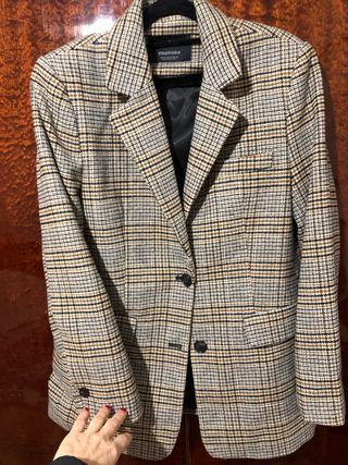 Americana cuadros Stradivarius Talla S