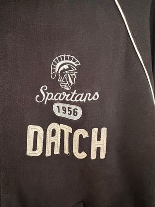 Felpa DATCH Zip Nera Taglia M