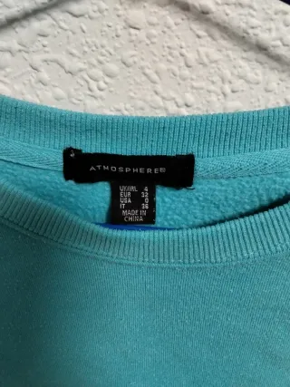 Sudadera azul turquesa