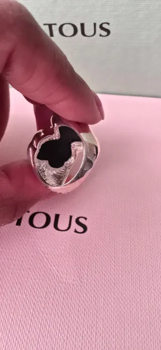 Anillo Tous Plata y Onix