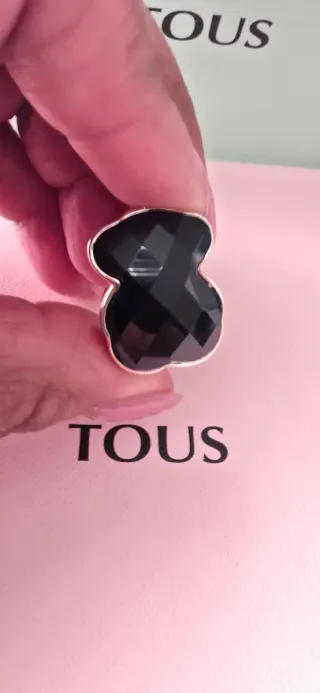 Anillo Tous Plata y Onix