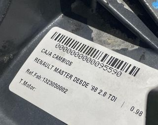 Caja cambios 1323050002 renault master desde 95590