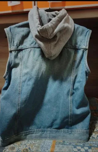 Pull&Bear Smanicato Jeans Taglia L