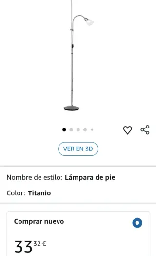 Lámpara de pie moderna Reality