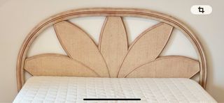 Cabecero de ratán para cama matrimonio