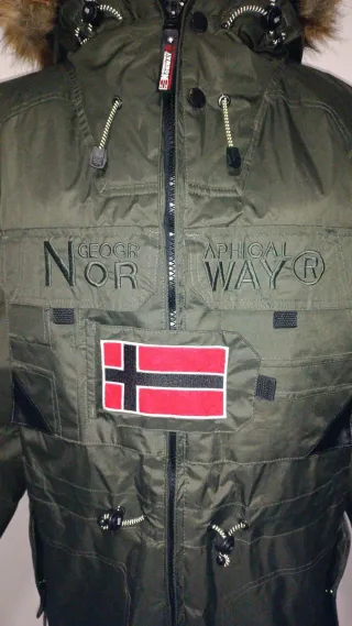Parka Geographical Norway Talla XL Verde
