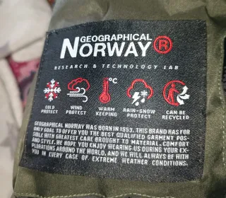 Parka Geographical Norway Talla XL Verde