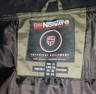 Parka Geographical Norway Talla XL Verde