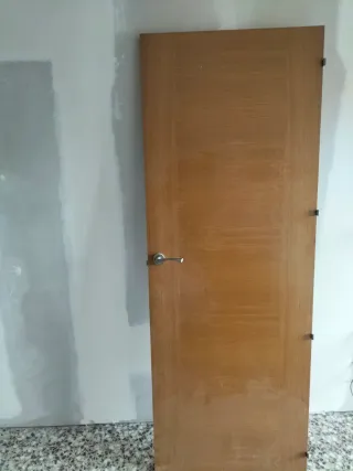 Puertas de madera con cristal