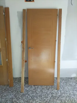 Puertas de madera con cristal
