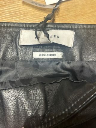 Falda Mini Piel Scalpers Talla M sin estrenar