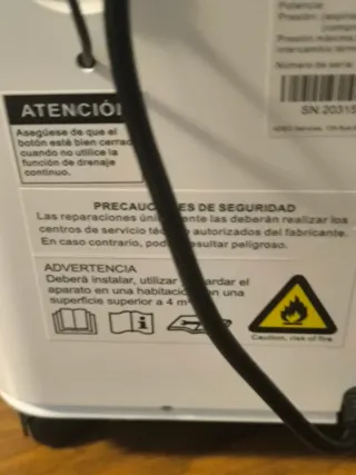 Deshumidificador Equation 10L Blanco