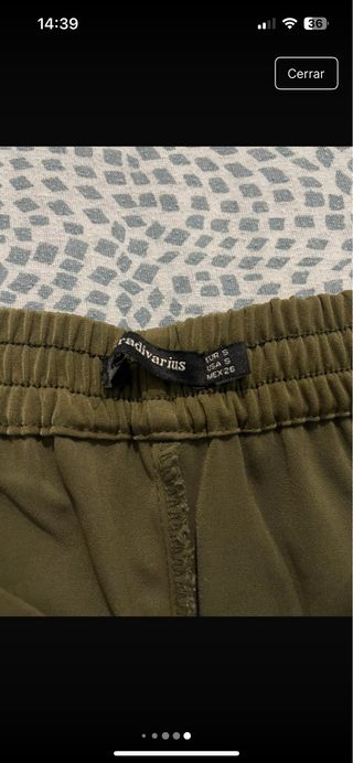 Pantalón verde fluido