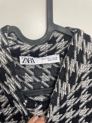 Vestido Pata de Gallo Negro y Blanco