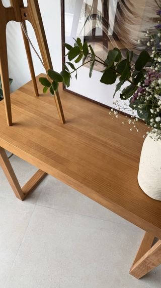 Consola / Escritorio de madera maciza