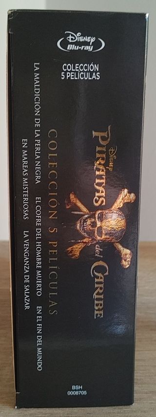 Colección Piratas del Caribe 5 Películas Blu-Ray