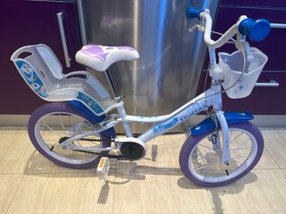Bicicleta Frozen II con asiento para muñeca