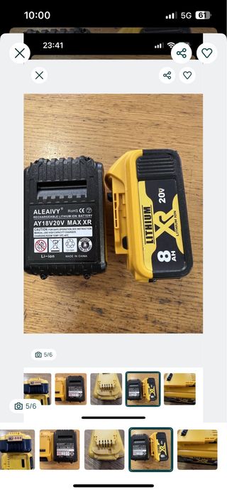 Bateria Dewalt 20V 8Ah XR Lithium Ion